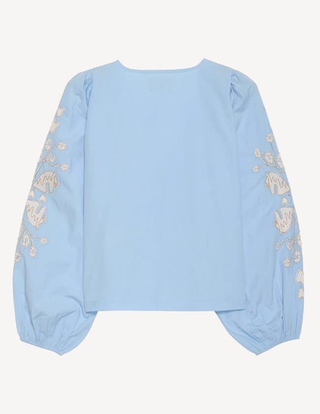 Sissel Edelbo maggan top - blue detail
