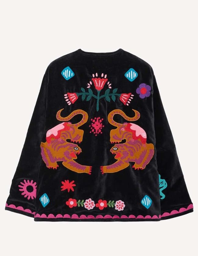 Sissel Edelbo maggie jacket - tiger detail
