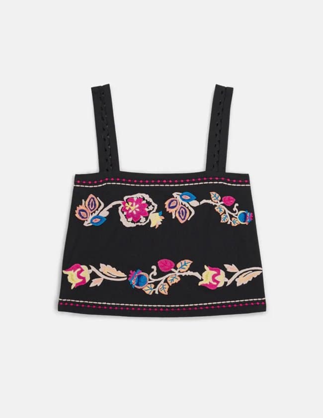Louise Misha phaedra top - black back