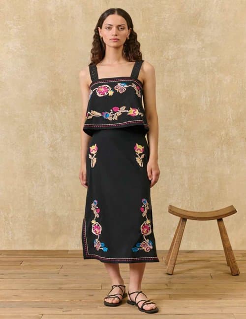 Louise Misha amarante skirt - black