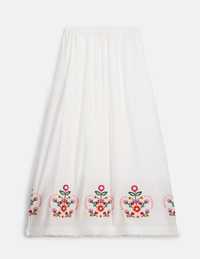 Louise Misha paola skirt - ivory back