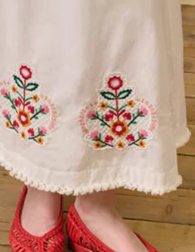 Louise Misha paola skirt - ivory side
