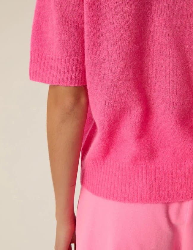 Des Petits Hauts cowboy jumper - pink detail
