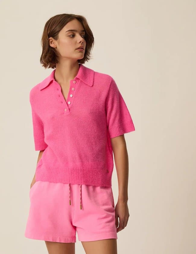 Des Petits Hauts cowboy jumper - pink back