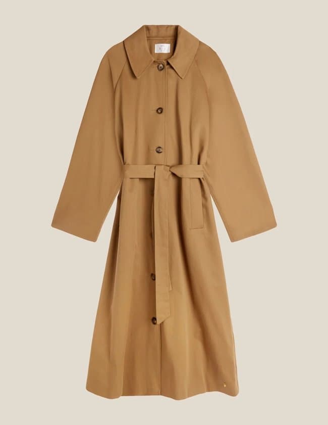 Des Petits Hauts yvette coat - brown back
