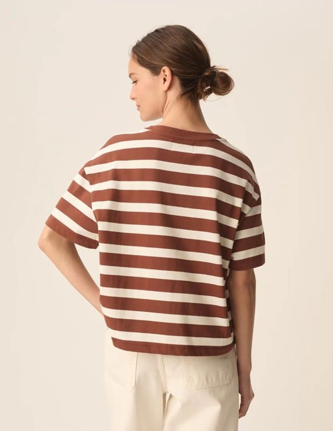 Des Petits Hauts filma tee - chocolate detail