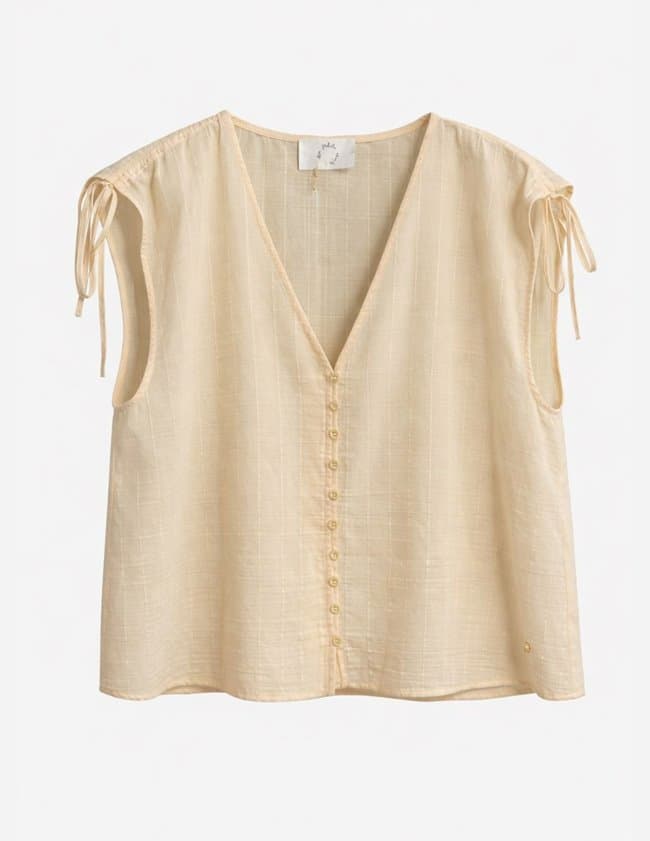 Des Petits Hauts santas top - yellow back