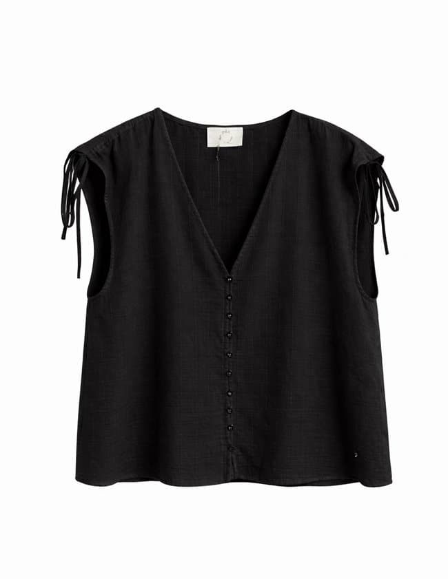 Des Petits Hauts santas top - black back
