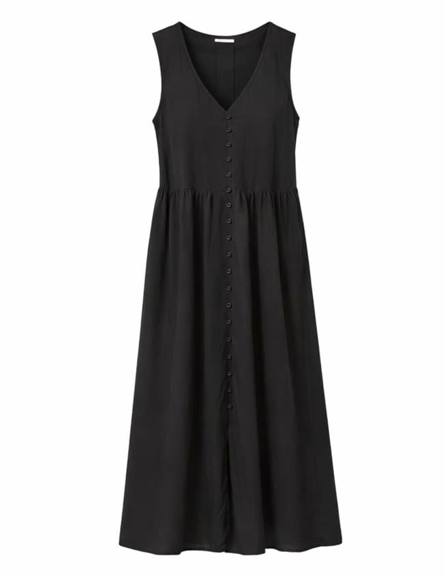 Des Petits Hauts santana dress - black back
