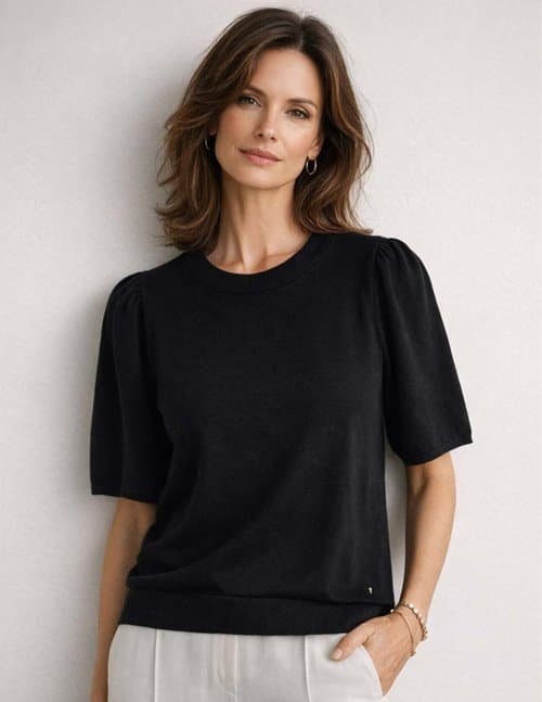 Des Petits Hauts brune top - black