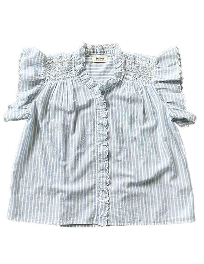 Feeka judy blouse - blue back