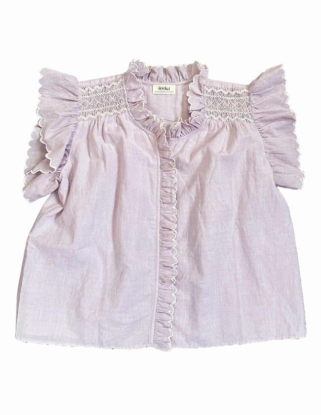 Feeka judy blouse - orchid back