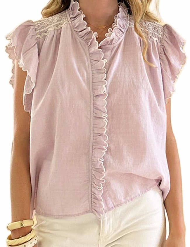Feeka judy blouse - orchid side