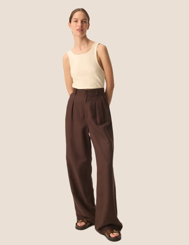 Des Petits Hauts espiza trousers - dark brown