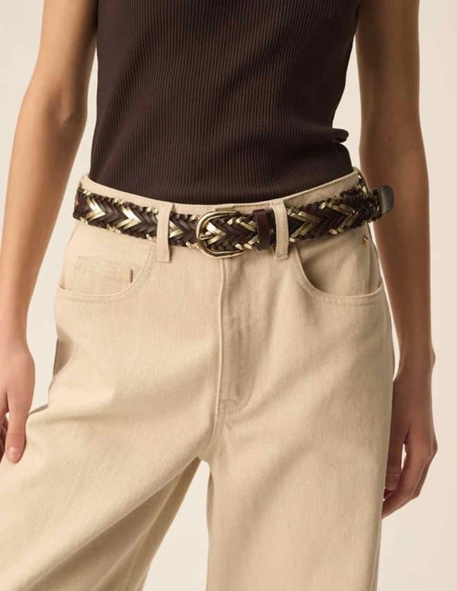 Des Petits Hauts ouri belt - chocolate