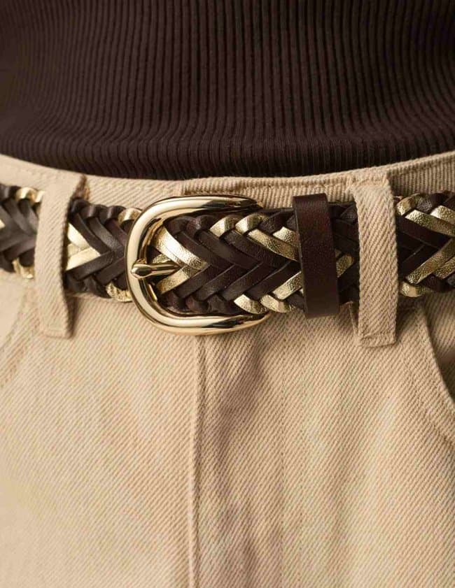 Des Petits Hauts ouri belt - chocolate back