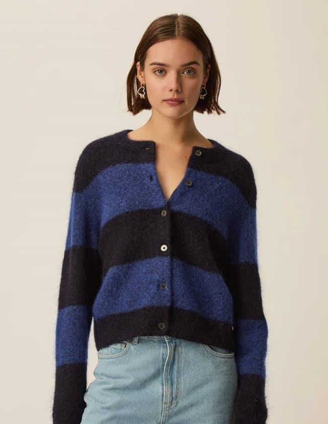 Des Petits Hauts domette cardigan - blue