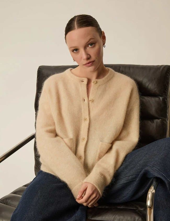 Des Petits Hauts dobilou cardigan - beige side