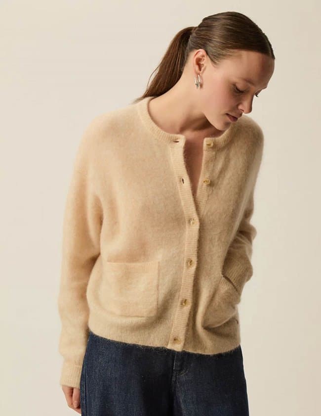 Des Petits Hauts dobilou cardigan - beige