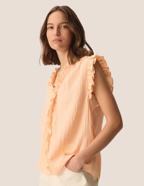 Des Petits Hauts soprano top - peach