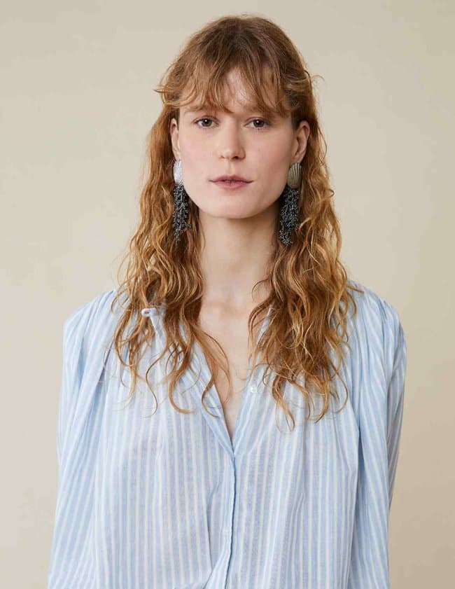 Feeka cleo earrings - silver side