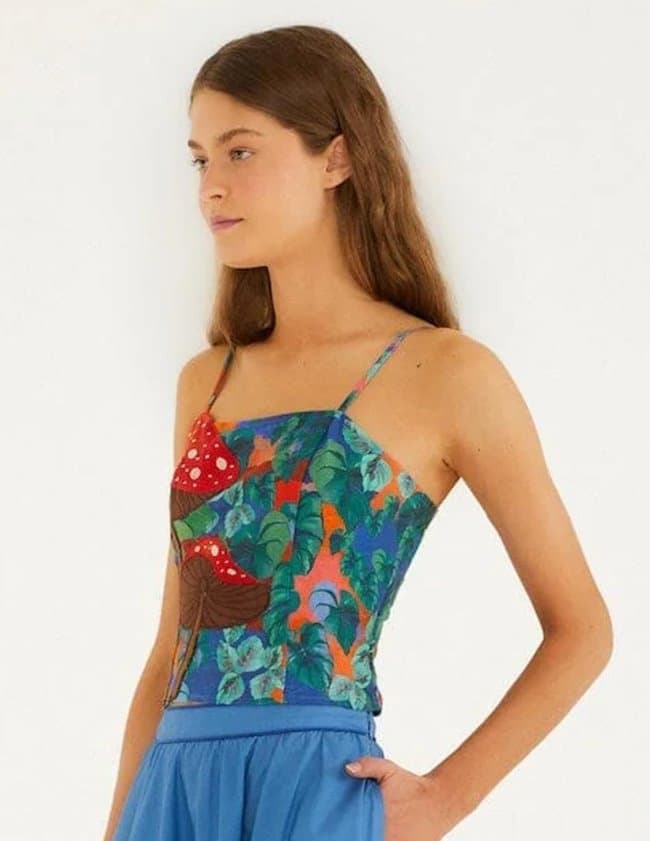 Farm Rio dream landscape top - multi side
