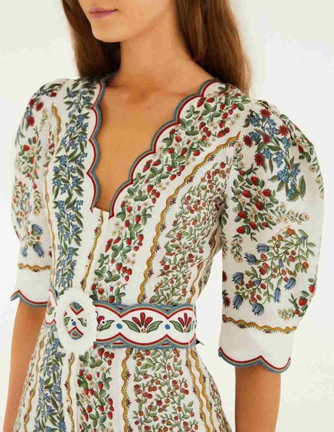 Farm Rio fruit beauty romper - white back