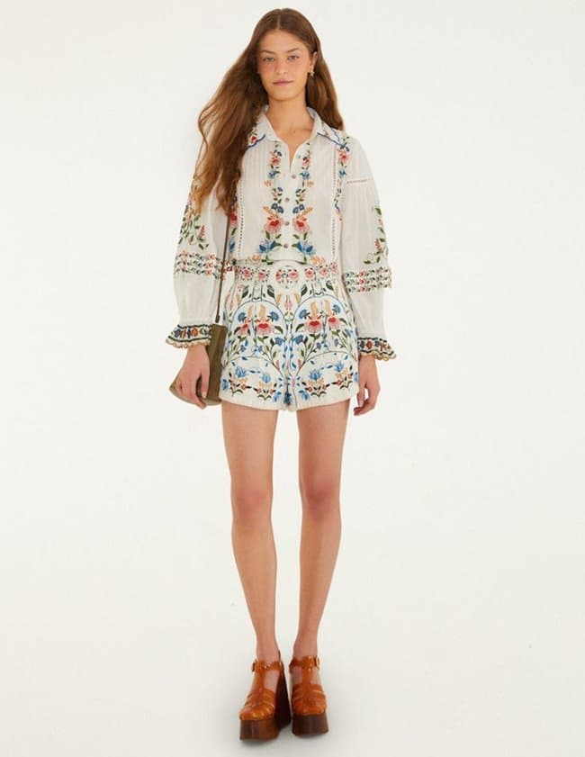 Farm Rio fraga shorts - print detail