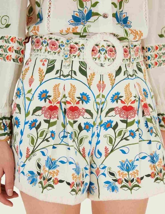 Farm Rio fraga shorts - print back