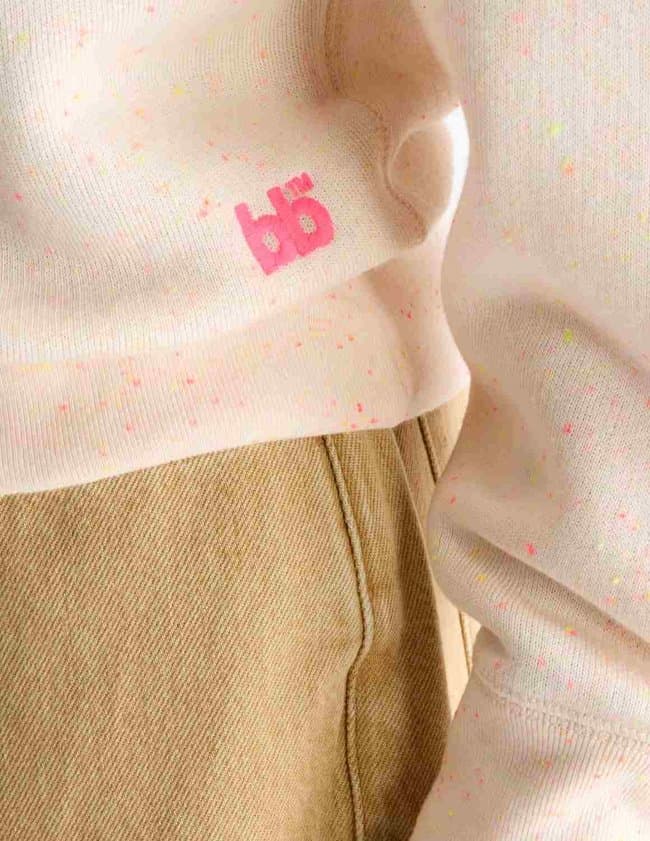 Bellerose fella sweatshirt - oatmeal detail