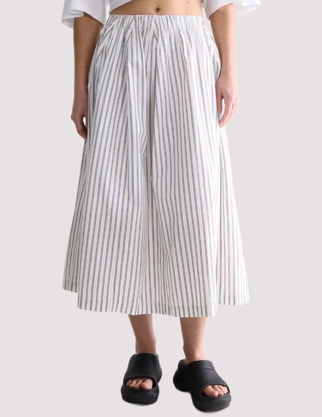 Bellerose cinley skirt - stripe detail