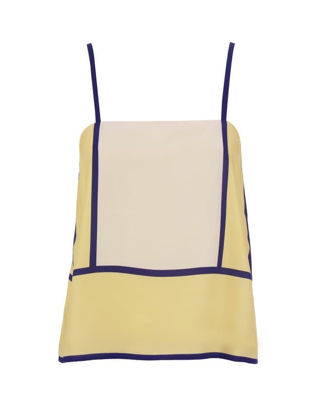 Sancia sian top - canary stripe back