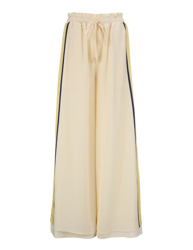 Sancia lilou trousers - canary stripe back