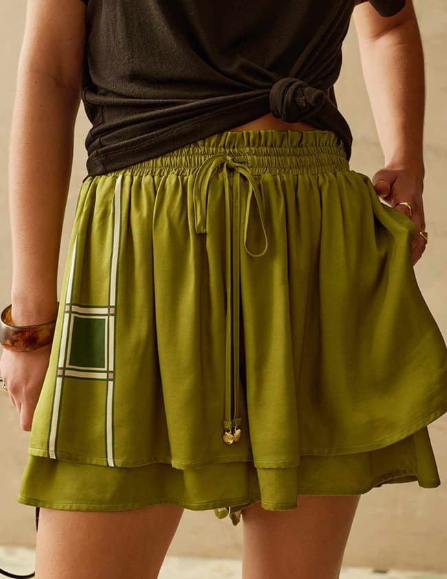 Sancia asha shorts - valetta print side