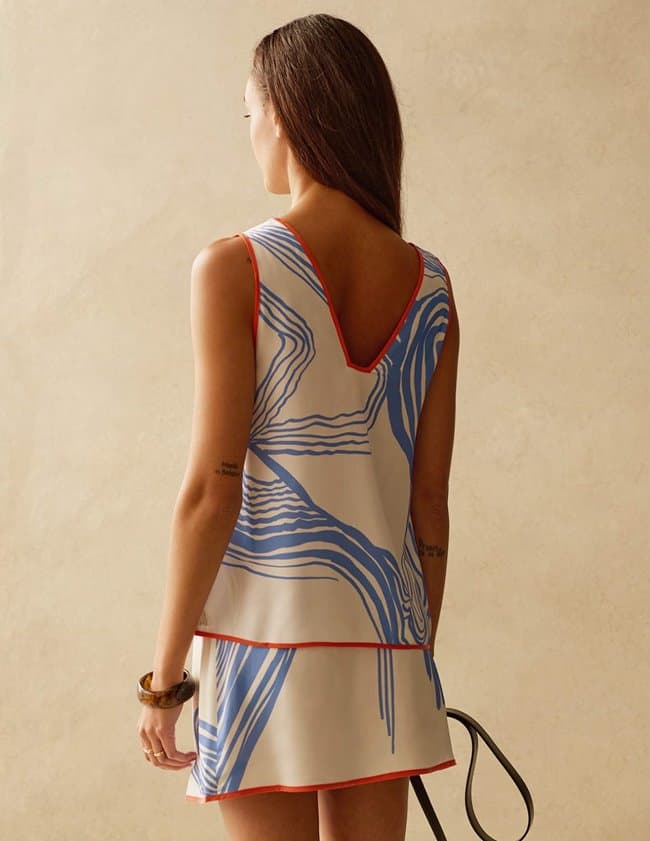 Sancia winona top - sorrento print model