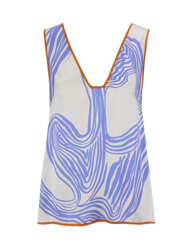 Sancia winona top - sorrento print back