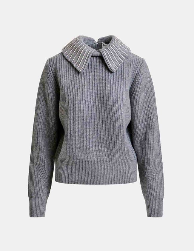 Essentiel Antwerp jimmer jumper - grey back