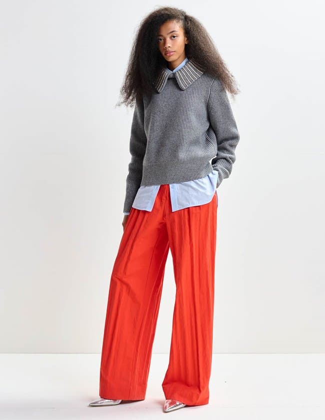 Essentiel Antwerp jimmer jumper - grey side