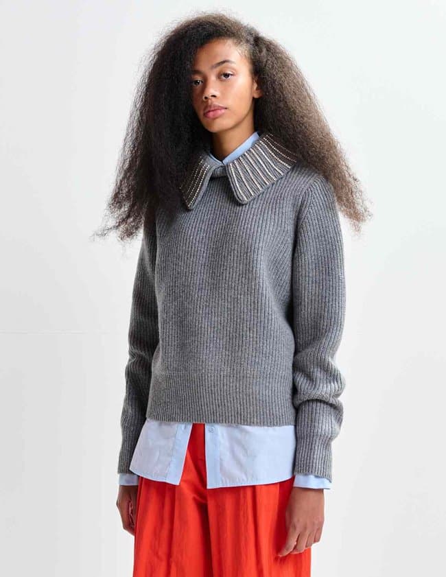 Essentiel Antwerp jimmer jumper - grey