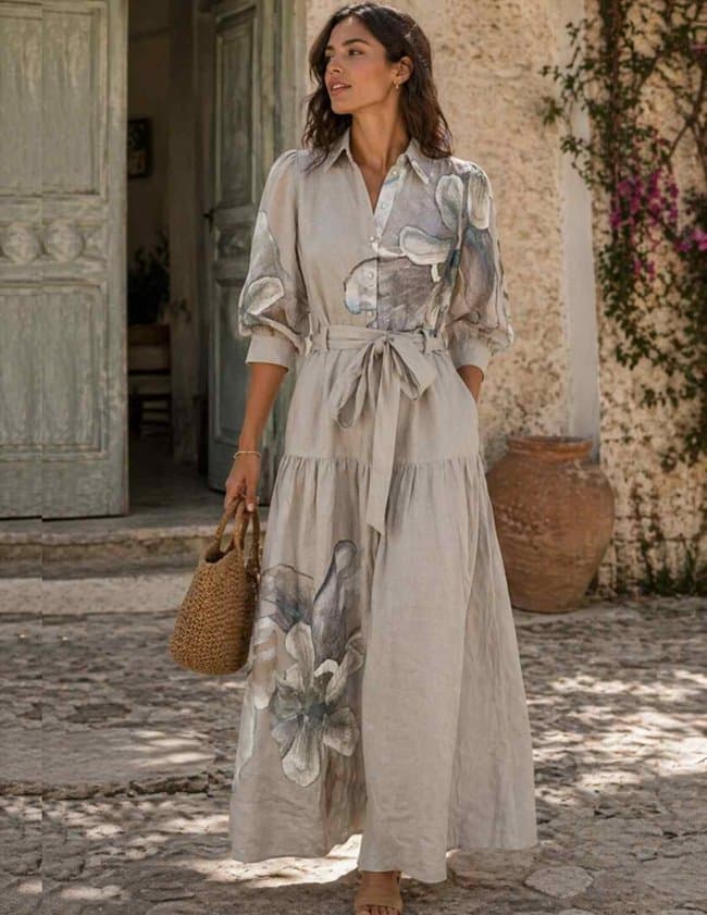 Dea Kudibal palmadea dress - latte