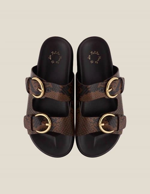 Des Petits Hauts liviu sandals - animal print