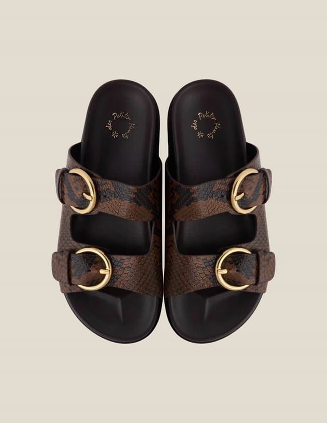 Des Petits Hauts liviu sandals - animal print