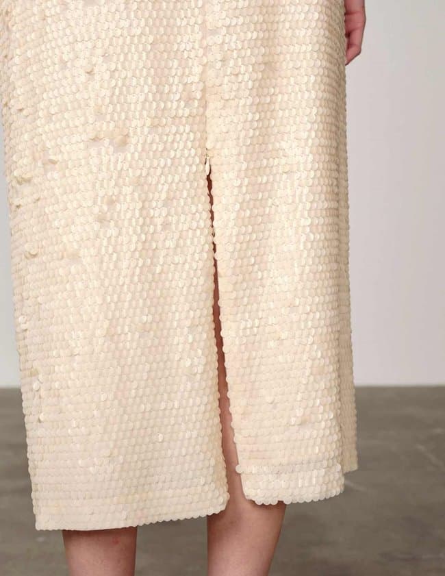 Herskind anda skirt - cream detail
