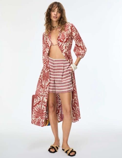 iBlues fieno shorts - red stripe