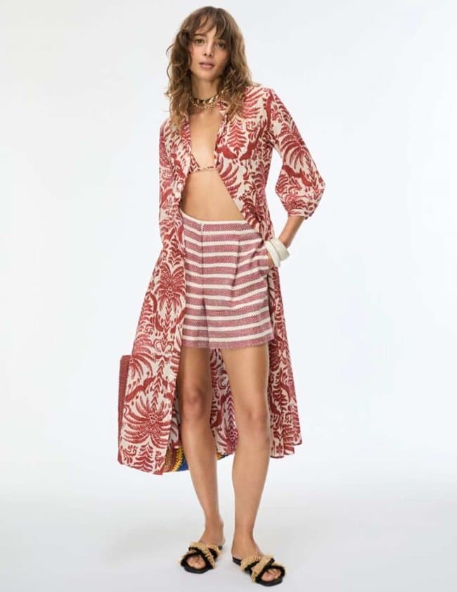 iBlues fieno shorts - red stripe