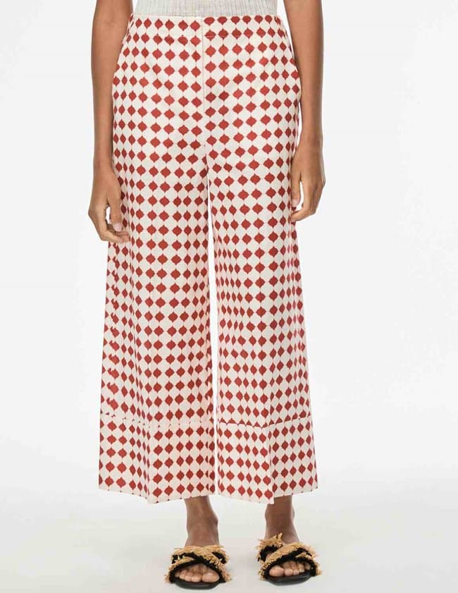 iBlues zigrino trouser - bordeaux tile side