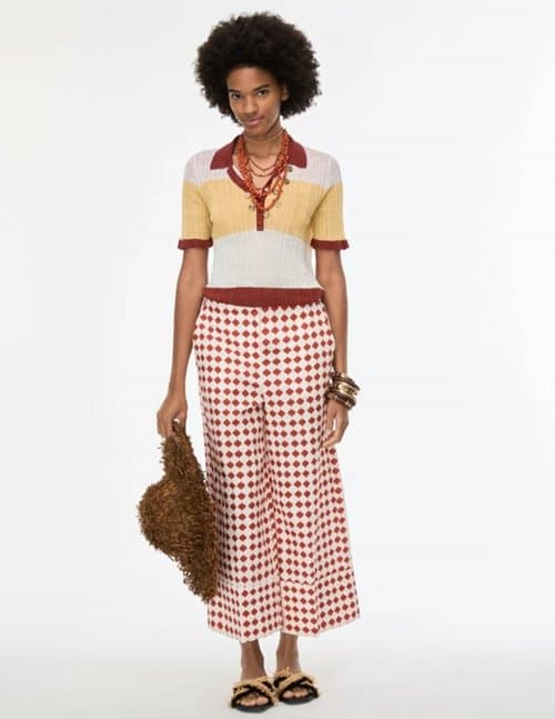 iBlues zigrino trouser - bordeaux tile