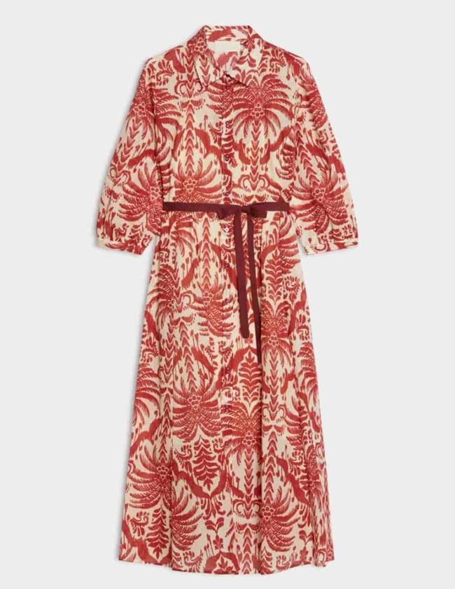 iBlues salmo dress - ruby palms back
