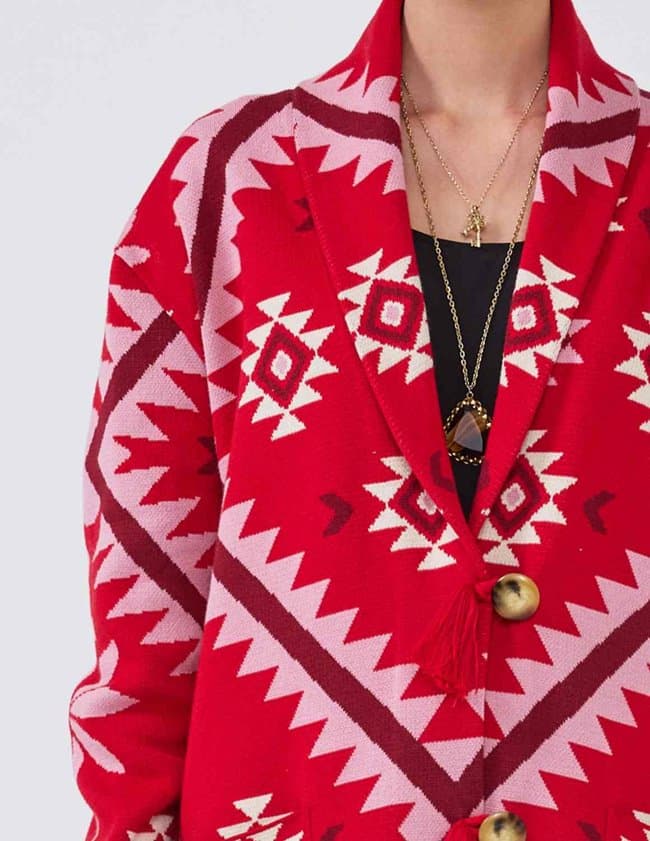 Hayley Menzies sundance cardigan - red back