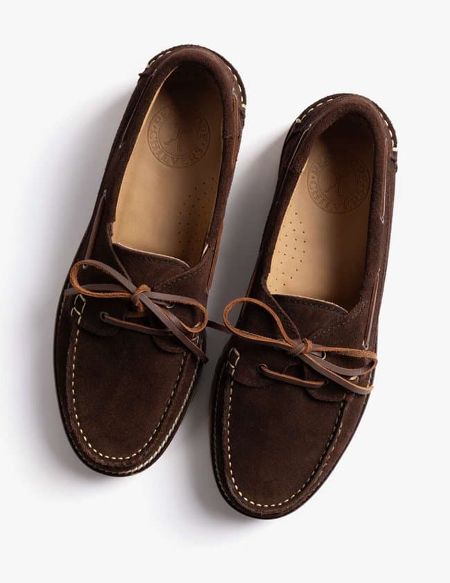 Penelope Chilvers federico boat shoe - chocolate side